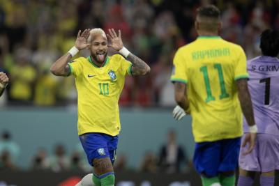 Neymar marca sétimo gol em terceira Copa do Mundo pela Seleção Brasileira