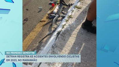 Detran registra 63 acidentes envolvendo ciclistas em 2023 no Maranhão