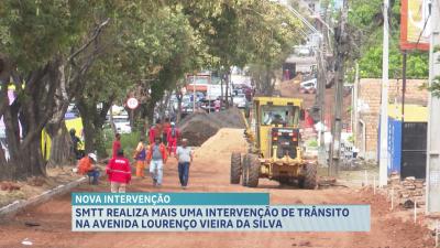 Obra de requalificação é feita na intervenção na Av. Lourenço Vieira da Silva 